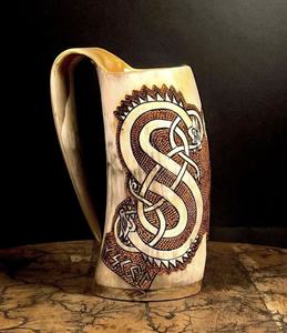 Vente chaude 2024 et 2025 Céramique Viking Bière Corne À Boire Tasse De Table Drinkware Tasses - Product Image 2