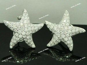 Pendientes de Plata 925 con Incrustaciones de Diamantes Moissanite en Forma de Estrella, con Engaste Micro Pavé, Diseño Brillante para Uso Diario - Product Image 2