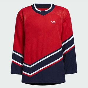 Trendy Long Sleeve Ice Hockey Jersey New Style Custom Designed Uniform with OEM Team <b>Name</b> Hot Sale - Product Image 2