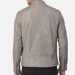 High Quality Leather <b>Jacket</b> Customized Logo Leather <b>Jacket</b> Fashion Clothing Leather <b>Jacket</b> for <b>Men</b> - Product Image 4