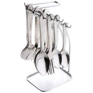 Ensemble de couverts en métal peints à la main avec des détails argentés, nouveaux couverts pour hôtel et restaurant, fourchette et cuillère en métal - Product Image 6