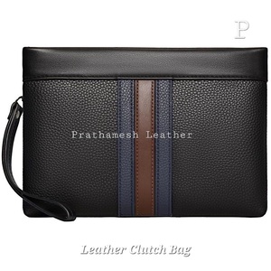 Bolso de mano de cuero elegante con curtido vegetal, lleva tu estilo esencial, el bolso de mano de cuero plegable ofrece practicidad a ambos estilos - Product Image 6