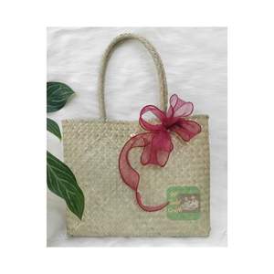 Natural Style Water Hyacinth Half Moon Shape Zipper Closure Double Handle Lady Tote <b>Beach</b> <b>Bag</b> for <b>Women</b> Outdoor - Product Image 1