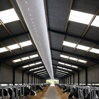 Conduit d'air textile antibactérien sur mesure en tissu pour ferme laitière