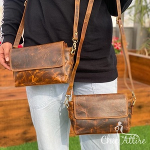 Nouvel arrivage de sac à bandoulière en cuir véritable Crunch sac à main de bureau Offre Spéciale pour femmes sac à bandoulière de luxe en gros sac en cuir de haute qualité - Product Image 1