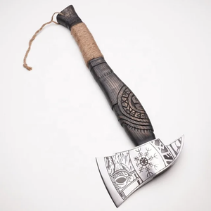 SCL ขวานเหล็กคาร์บอนกลางแจ้งแบบปรับแต่งได้ดีไซน์การแกะสลักแบบไวกิ้งพร้อมเกรดอุตสาหกรรมใหม่ขวานสำหรับกลางแจ้ง - Product Image 3