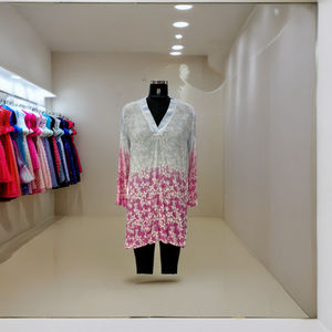 Vestido de caftán ligero con cuello en V para mujer de fabricante de la India, estampado Floral Tropical Digital, estilo Vintage, ropa de verano - Product Image 3