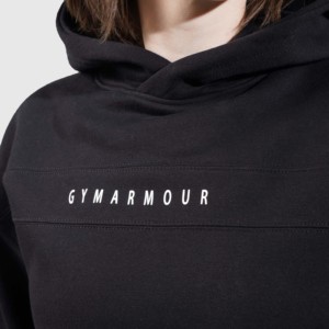 Sudadera con Capucha Negra Transpirable Raxe, Tejido de Punto - Product Image 6