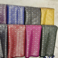 Tissu Jacquard Brocart en Soie Bio Premium 100% Haute Qualité Tricoté Écologique Poids Moyen pour Robes de Mariée et Vêtements pour Filles