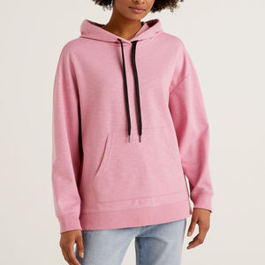 Sweat-shirt à capuche épais et lourd pour femmes, Streetwear, personnalisé, uni, surdimensionné, à épaules tombantes, polaire, nouvelle mode, 2022 - Product Image 1