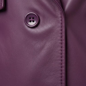 Abrigo de Punto Extra Grande para Mujer, Proveedor de Fábrica, Venta al por Mayor, Hecho a Medida, Holgado, Prenda Exterior de Moda, con Cinturón, Doble Capa de Algodón - Product Image 5