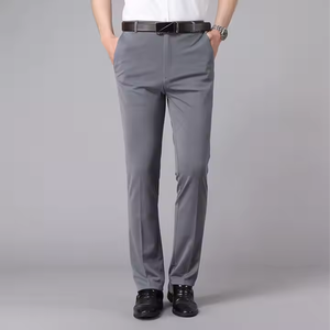 Men's <b>Washed</b> Casual Trousers with Zipper Pockets: Moisture-Wicking Fabric, Ideal for Outdoor Activities and <b>Travel</b> - Product Image 1