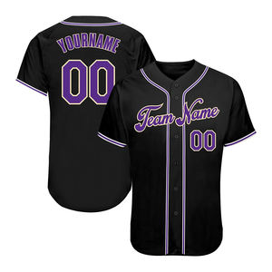 Camisetas de béisbol de poliéster 100% de alta calidad, uniformes de ropa de softbol, diseño de impresión Digital personalizado al por mayor - Product Image 3