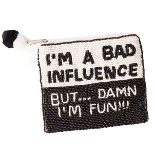 Bolsa para monedas bordada con cuentas hechas a mano con diseño de mala influencia, bonita, elegante, única y elegante, con estilo Premium para niña - Product Image 1