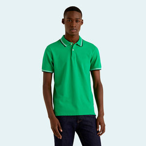 El mejor precio en tendencia Patrón sólido Hombres para Polos Logotipo personalizado 100% Material de algodón Fabricante profesional - Product Image 4