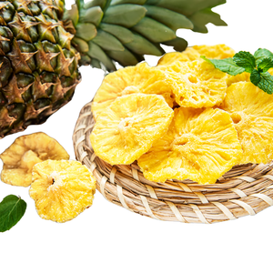 Rodajas de piña secas naturales puras 100% Cultivo común orgánico Sabor dulce Deshidratado AD Proceso de secado Conservación de salmuera - Product Image 2