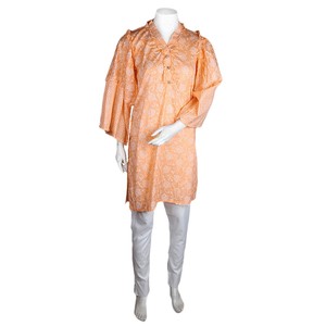Traje de dos piezas estampado para mujer - Naranja - Product Image 3