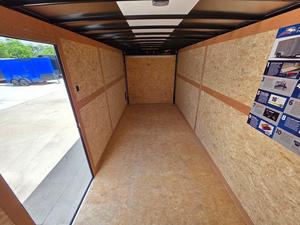 Blue Enclosed <b>Cargo</b> <b>Trailer</b> 7x14 Dual Axle Heavy Duty <b>Utility</b> Transport <b>Trailer</b> - Product Image 5