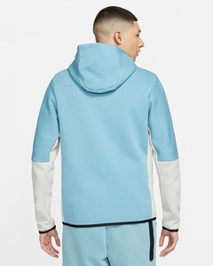 Streetwear White and Blue Contrast Hoodie Custom Panel Design Wholesale High Quality Custom <b>Zipper</b> <b>Jackets</b> - Product Image 3