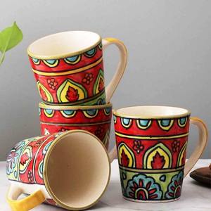 Taza de cerámica Tazas de café Juego de servidor de ensalada de resina de madera con torneros Utensilios hechos a mano sostenibles 2 piezas - Product Image 2