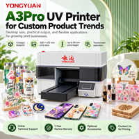 Imprimante UV A3 Pro I3200-U1HD 300x470mm à positionnement visuel, machine à plat pour l'impression sur bouteilles d'eau et gobelets fins