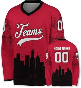 Personnalisable Full Sublimé Maillot de Hockey sur Glace Respirant Stretch Tissu Nom Logo Options Diverses Options de Couleur de Style pour - Product Image 3