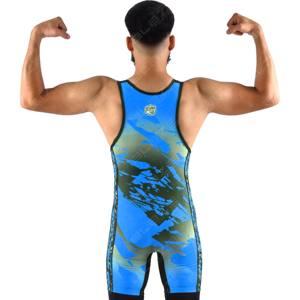 Singulet sur mesure pour hommes OEM Power Lift Service OEM Usine professionnelle Singulet de lutte personnalisé Enfants pour les jeunes - Product Image 3