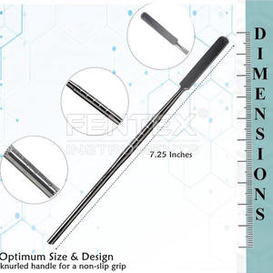 Espátula de Laboratorio Dental de Acero Inoxidable, Herramienta de Mezcla de Cemento de Extremo Plano, Autoclavable, Esterilizable, Instrumento de Precisión para Laboratorio - Product Image 2