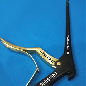 Ferris Smith Kerrison Punch para cirugía ortopédica Instrumento de acero inoxidable hecho a mano de 7 pulgadas Recubierto de negro y oro - Product Image 1