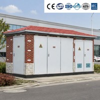 Poste de transformation de type boîtier 10kV 630kVA-2500kVA, style européen, extérieur, encastré métallique, IP30, certifié IEC CE