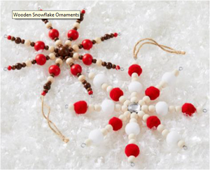 Latest Collection Of Christmas <b>Ornaments</b> and Snowflakes in metal and Crochets and beads <b>hand</b> crafted in attractive hangings - Product Image 6