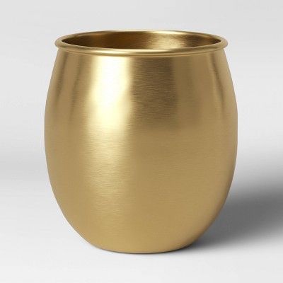 Vintage Style Brass Planter Designed for Ornamental Plants Featuring Beautiful Gold Finished and Sturdy Build