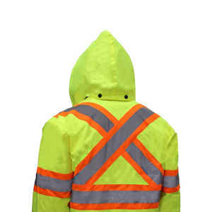 เสื้อแจ็กเก็ตผู้ชายผ้าโพลีเอสเตอร์ Hi-Vis เสื้อแจ็กเก็ตผู้ชายสะท้อนแสงความปลอดภัย - Product Image 3