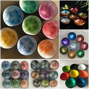 Cuencos de coco tallados de alta calidad, cuencos de sal lacados con patrón de concha de Vietnam para decoración del hogar, precio competitivo, muestras gratis - Product Image 5