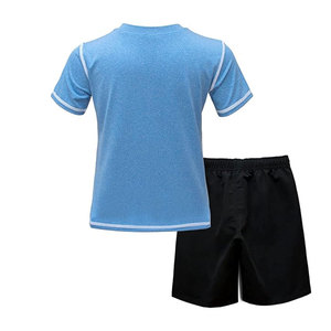 Conjunto de Rashguard de Manga Corta Transpirable Unisex para MMA, Camiseta Sublimada al por Mayor, Combinación de Pantalones Cortos, Spandex/Poliéster, Anti-UV, Ecológico - Product Image 4