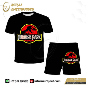 Costume garçons survêtement enfant en bas âge fille vêtements ensembles dinosaure dessin animé à manches courtes T-shirt Shorts ensemble pour enfants été Shorts t-shirts - Product Image 5