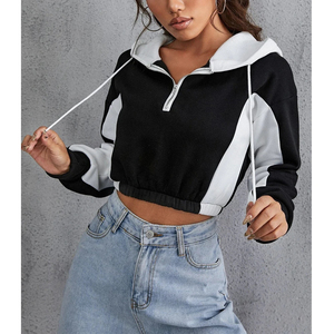 Sudadera Corta con Capucha para Mujer, Diseño Ligero, Personalizable con Logotipo, Ropa Casual, Venta Caliente - Product Image 6