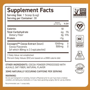 CocoaVia Cocoa Powder Suplemento-Aumenta la energía y apoya la salud general - Product Image 5