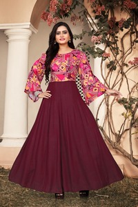 Tela de rayón con bordado para mujer, tejido de rayón de 14 kg, para trabajo informal y especial - Product Image 2