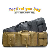 Sac de Rangement Tactique de Chasse à Cadre Interne et Poignée Détachable 36-56L, Sangle d'Épaule Courbée Camouflage, Oxford Imperméable Unisexe