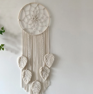Atrapasueños de hojas grandes, decoración de pared, atrapasueños para colgar en la pared, decoración del hogar - Product Image 1