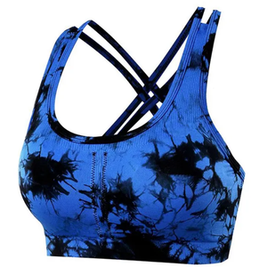 Soutien-gorge de sport pour femmes, imprimé push-up, tissu côtelé sans couture de haute qualité, vêtements de sport, vêtements de fitness, vêtements de sport pour la salle de sport, soutien-gorge pour femmes - Product Image 1