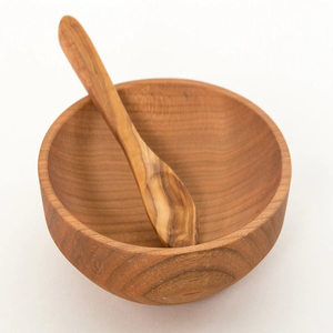 Bol en bois fait main de haute qualité avec couleur rose pour salade utilisations domestiques Bol à salade à la mode de qualité supérieure d'Inde - Product Image 1