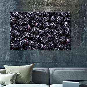 Impression sur toile élégante avec motif de baies pour décoration murale - Art moderne pour la décoration de la pièce, 1P:Gallery Wrapped - Product Image 1