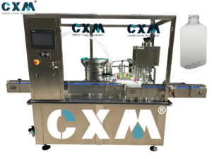 Machine de remplissage et de bouchage de flacons plats en plastique pour gel douche et shampoing CXM haute précision 15ml 20ml 100ml - Product Image 3
