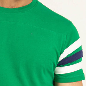 Camiseta de Verano 2025, Nueva Moda, Cuello Redondo, Secado Rápido, Ecológica, 240g, Color Sólido, Corte Regular, Casual, Manga Corta, 100% Algodón para Hombre - Product Image 4