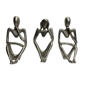 Escultura decorativa de aluminio para mesa y hogar, escultura de Color negro, acabado personalizado, moderno, único, elegante, hecho a mano - Product Image 2