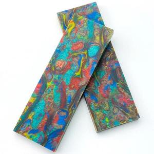 Mango de cuchillo estilo Ángel de resina ecológico hecho a mano artístico en blanco pulido colorido para MANGO de cuchillo personalizado que hace trabajos artesanales - Product Image 2