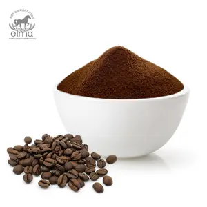 Commande en gros 3 en 1 café instantané en poudre Arabica séché par pulvérisation bon arôme café haute caféine certifié HALAL