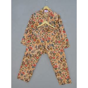 Recién llegado, ropa de dormir con estampado Floral de verano para mujer, Conjunto de pijama de algodón ligero suave en tallas 3XL 5XL para adultos - Product Image 2